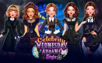 Celebrity Wednesday Addams Style Fashion Game