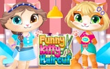 Funny Kitty Haircut Salon Game
