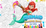 Mermaid Coloring Book & Drawing Game for Kids