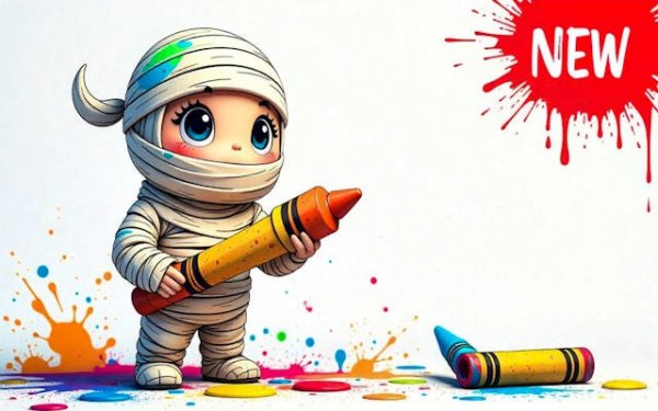 Mummy Coloring Book: Free Online Art Game - Coloring Game