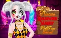 Princess Halloween Makeup Half Faces Tutorial - Beauty Salon Game